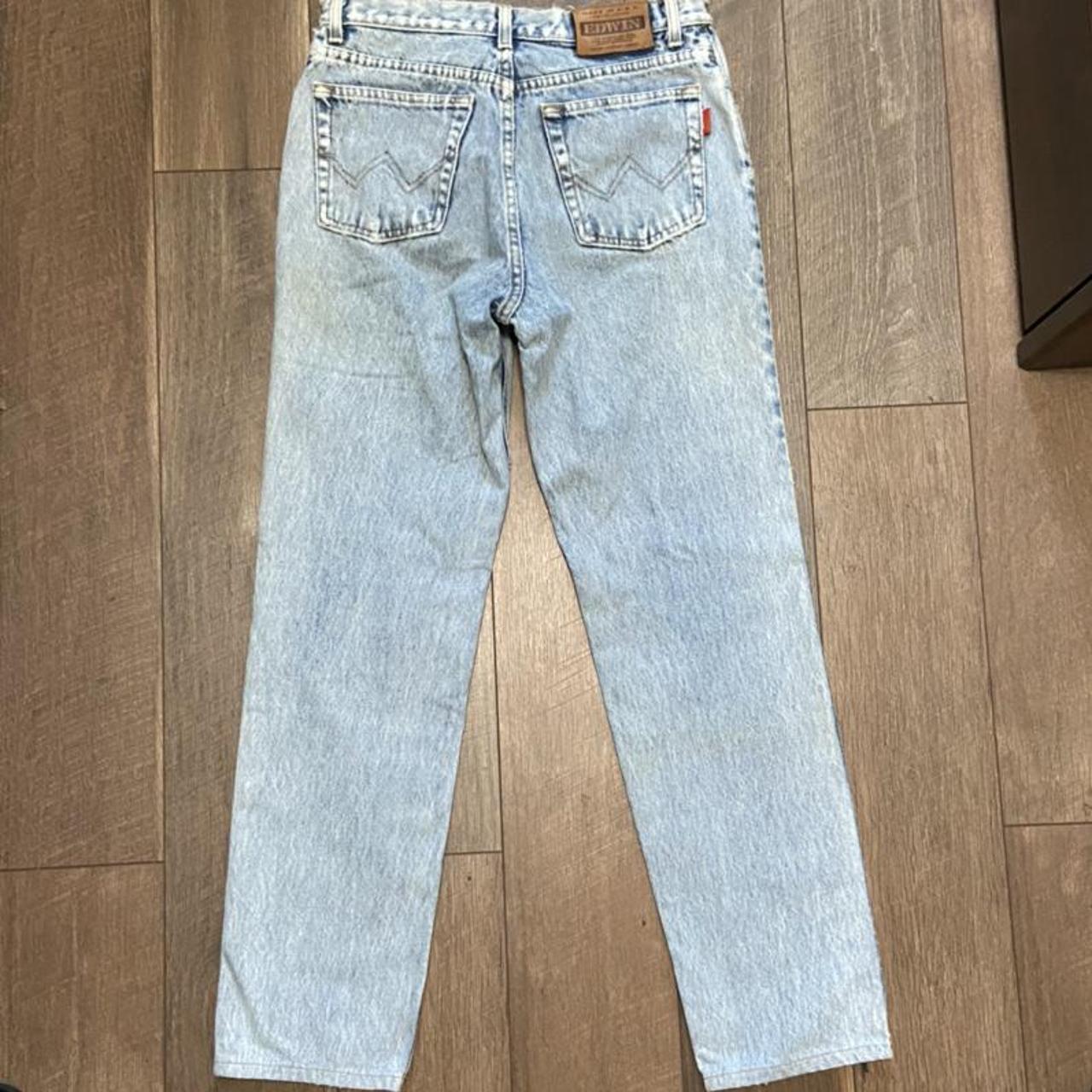 Vintage Edwin jeans size 31 x 30 fire wash and... - Depop