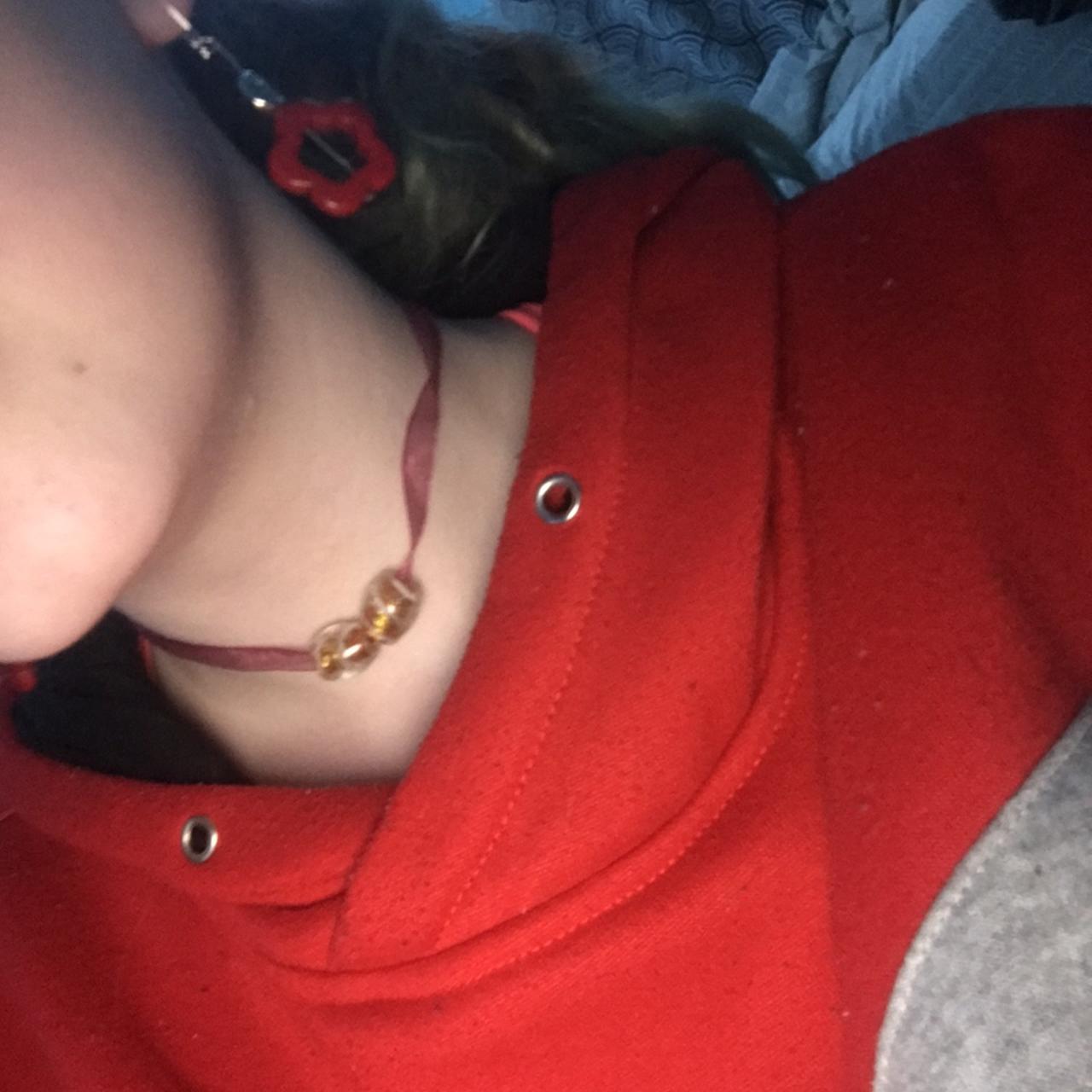 A choker with adjustable sizing💕 marroon sheer Depop