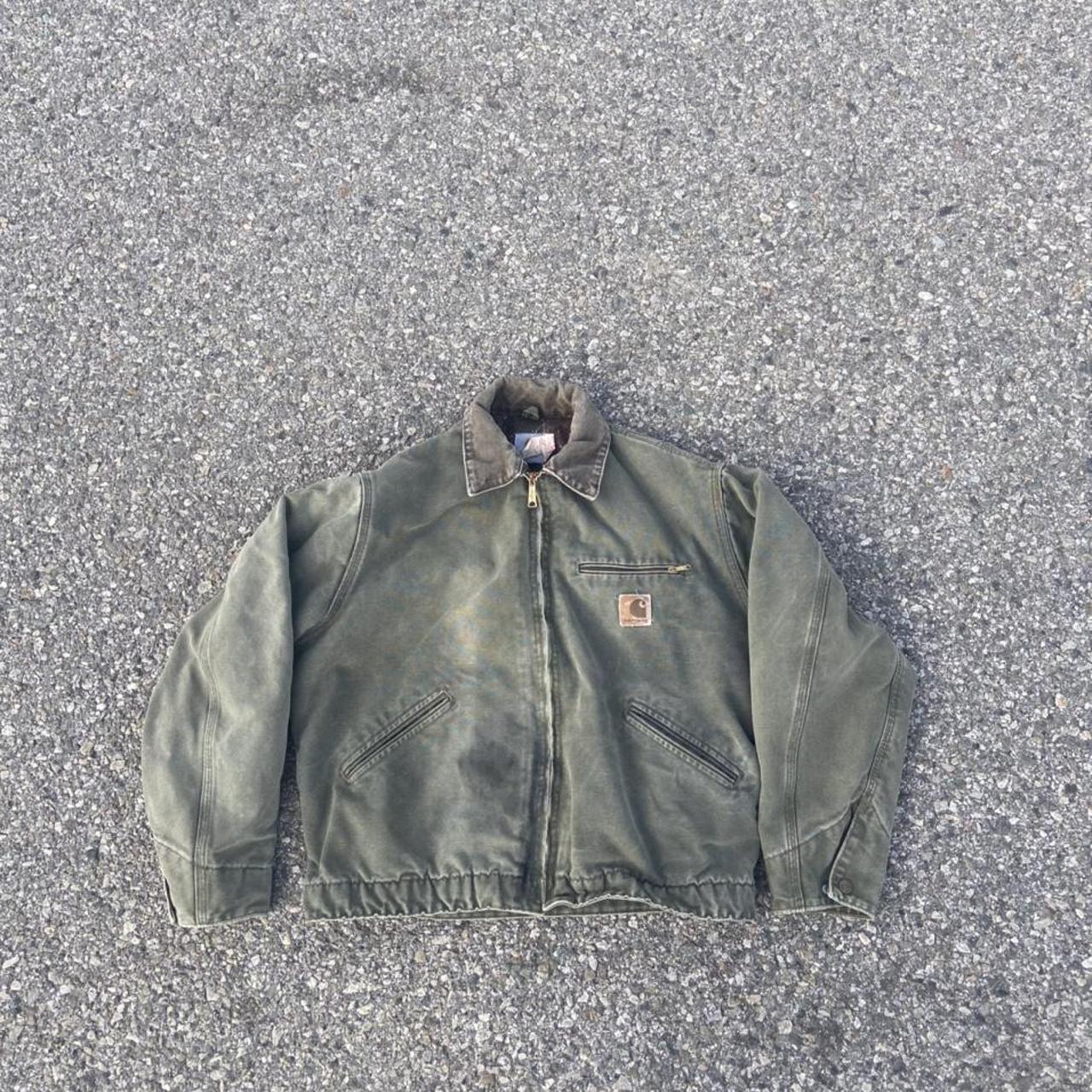 carhartt detroit jacket olive green