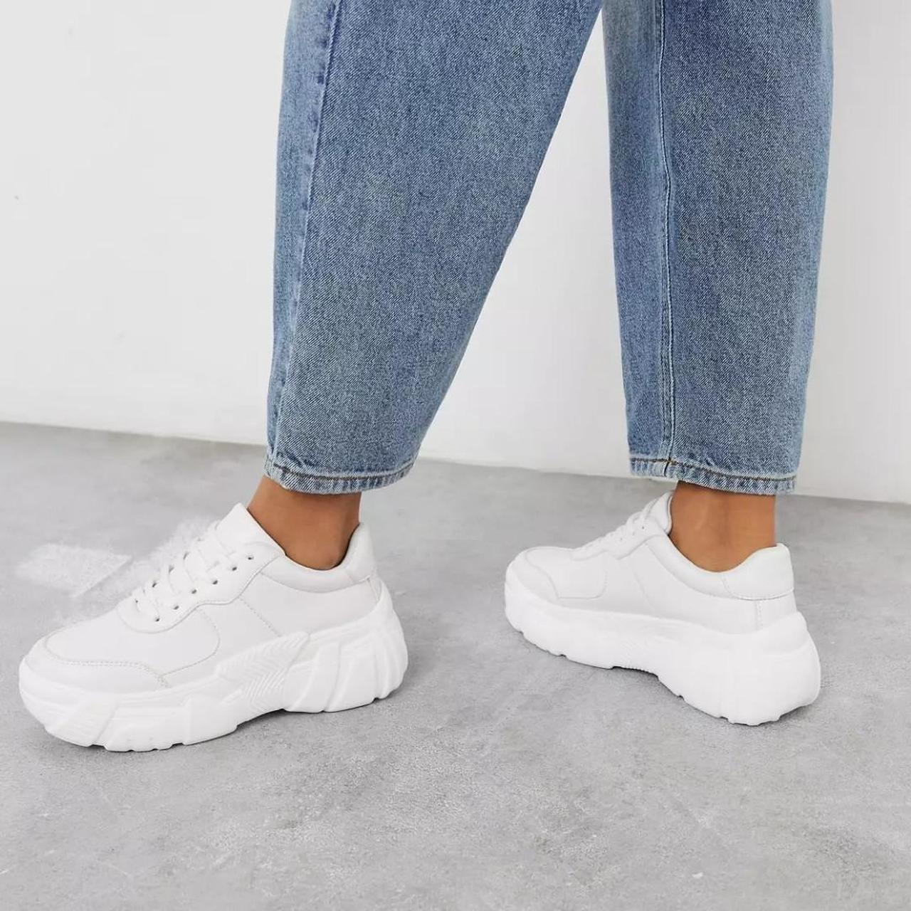 asos white chunky trainers