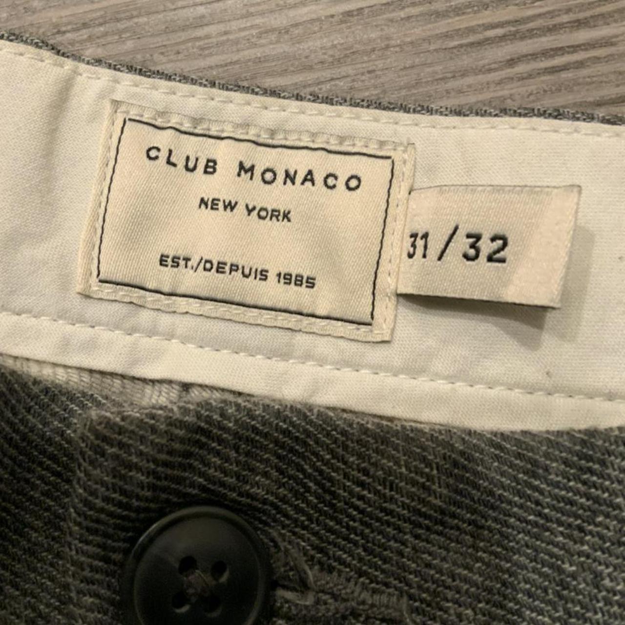 Club Monaco New York Ralph Lauren Grey Distressed... - Depop