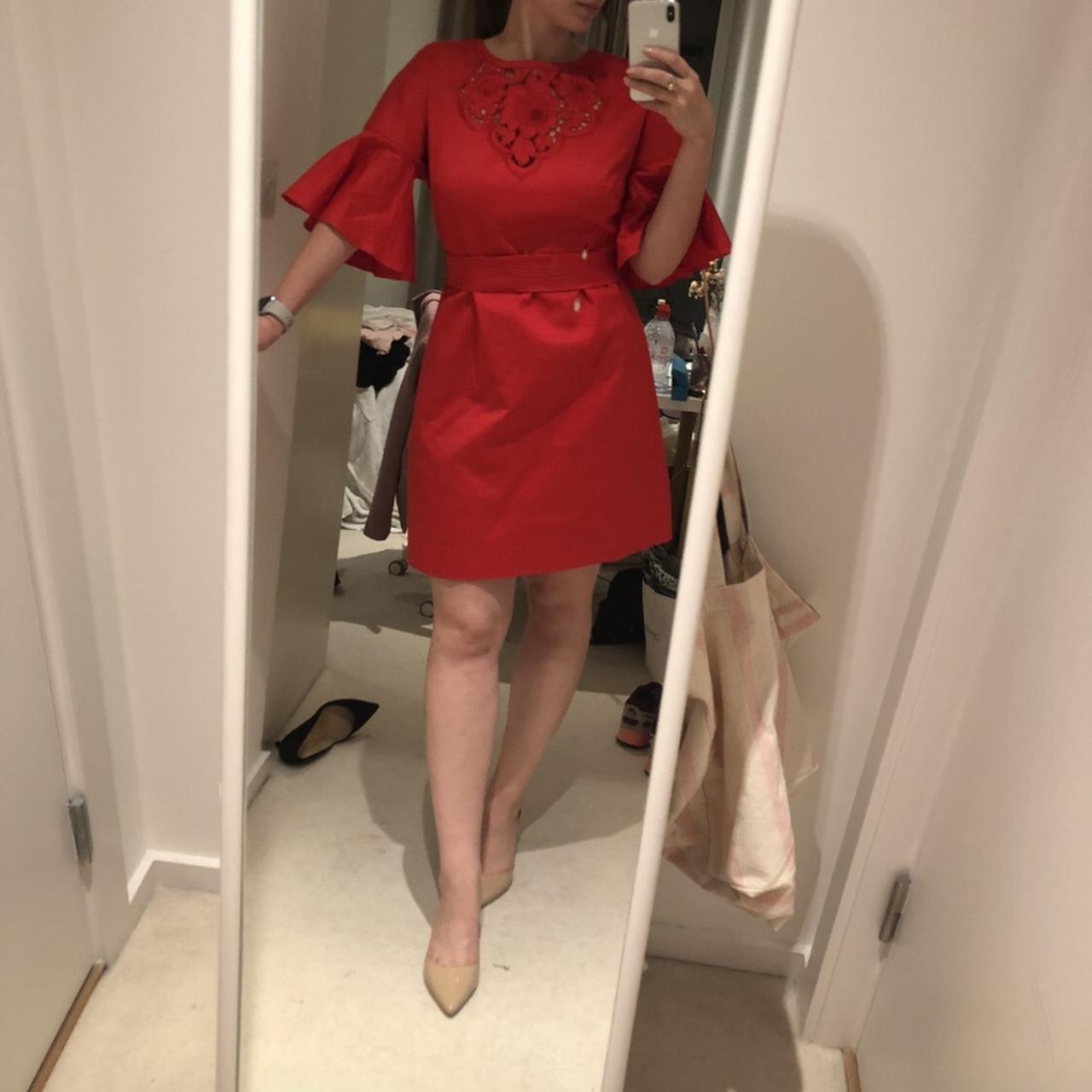 Karen Millen red dress Depop