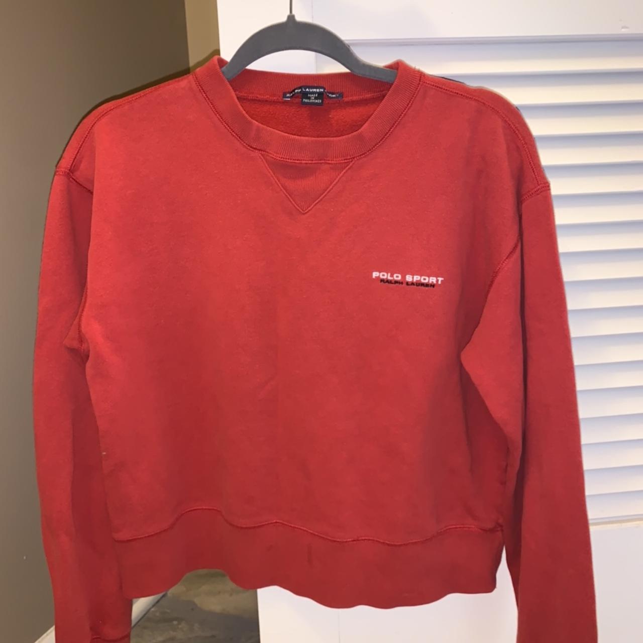 red Polo Sport Ralph Lauren sweatshirt. great... Depop