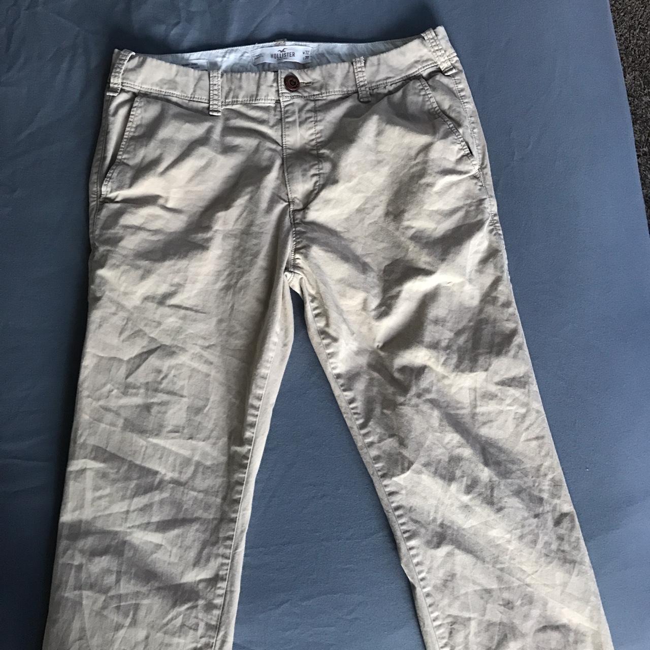 hollister chino pants has a faint stain mark... - Depop