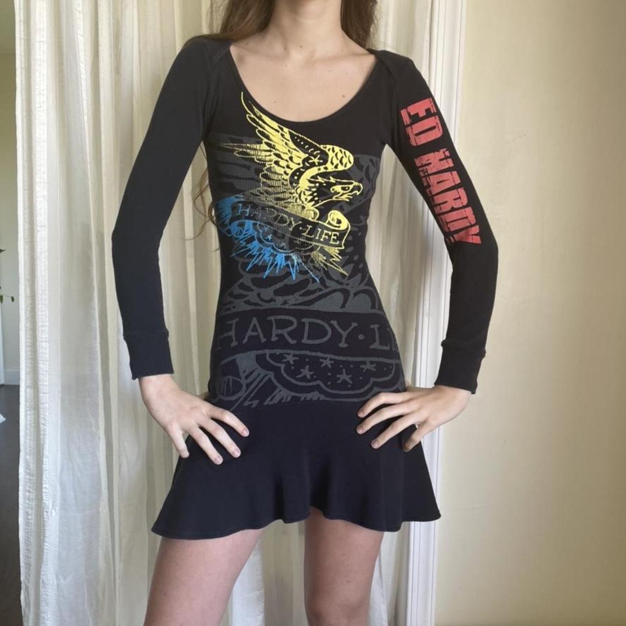 ed hardy long sleeve dress