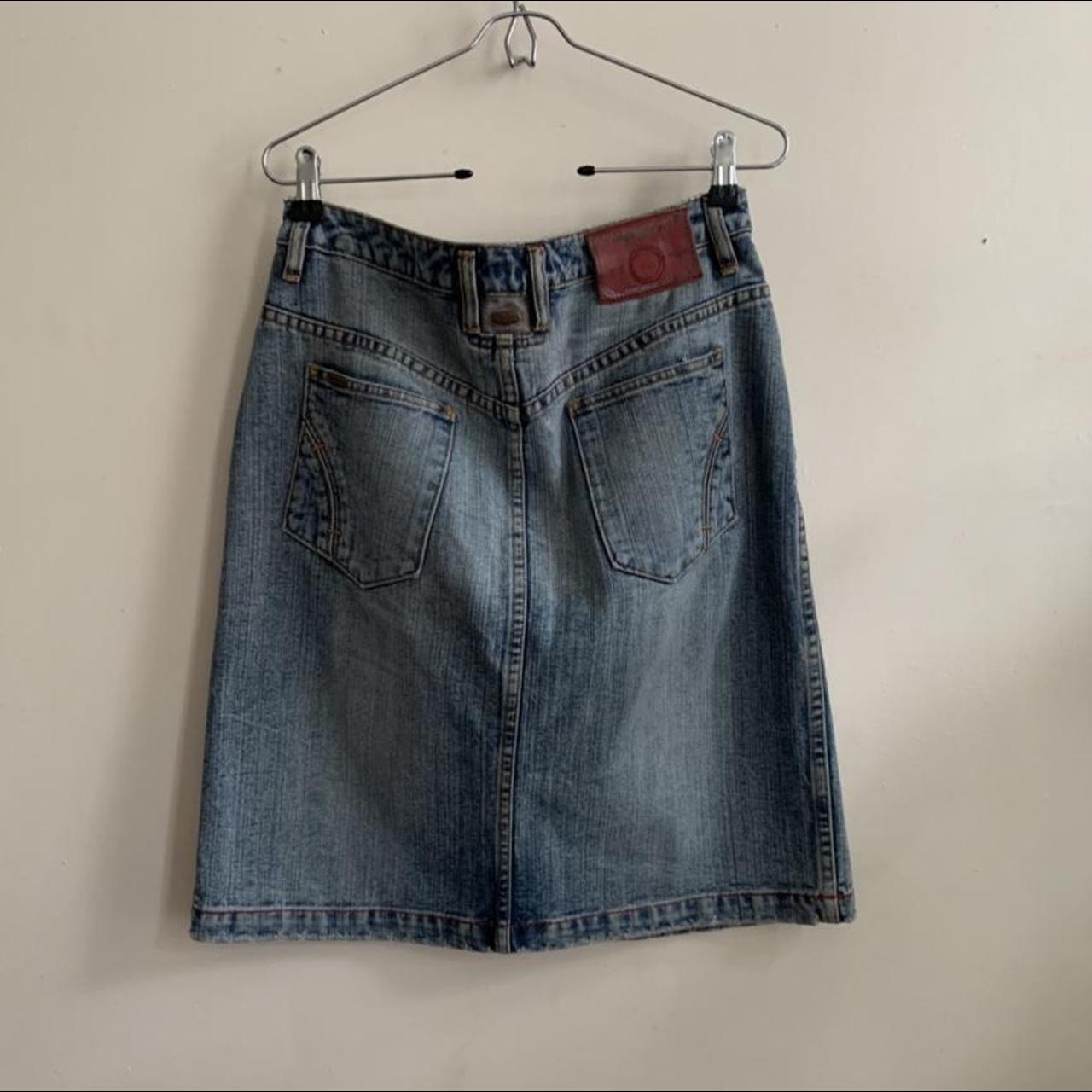 Pepe Jeans Women's Blue Skirt | Depop