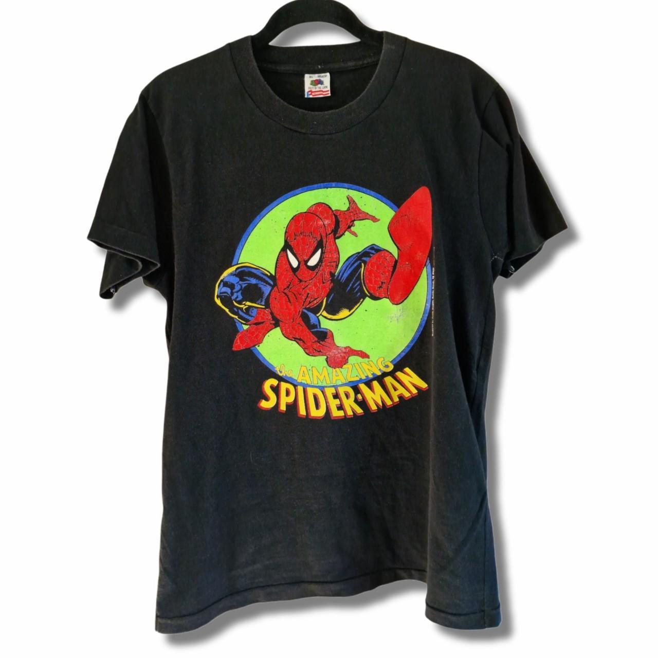 Vintage The Amazing Spiderman 1991 Size: Tagged XL... - Depop