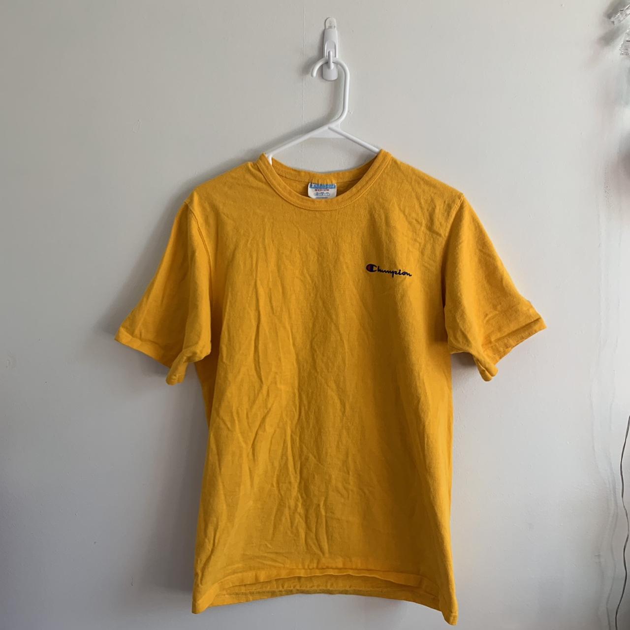 champion yellow shirt womens