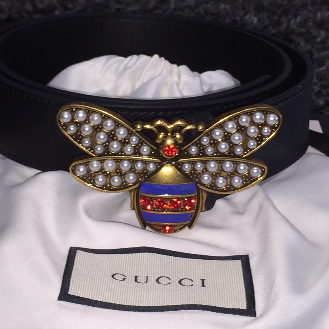 Gucci bee 2025 belt womens