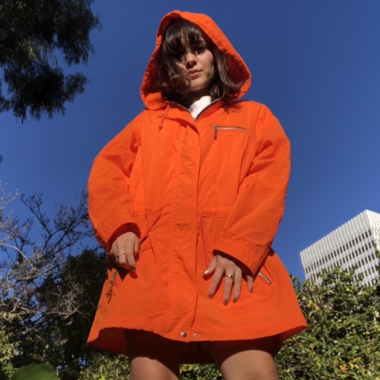Orange Straight Neck Bodysuit* Size M built in - Depop