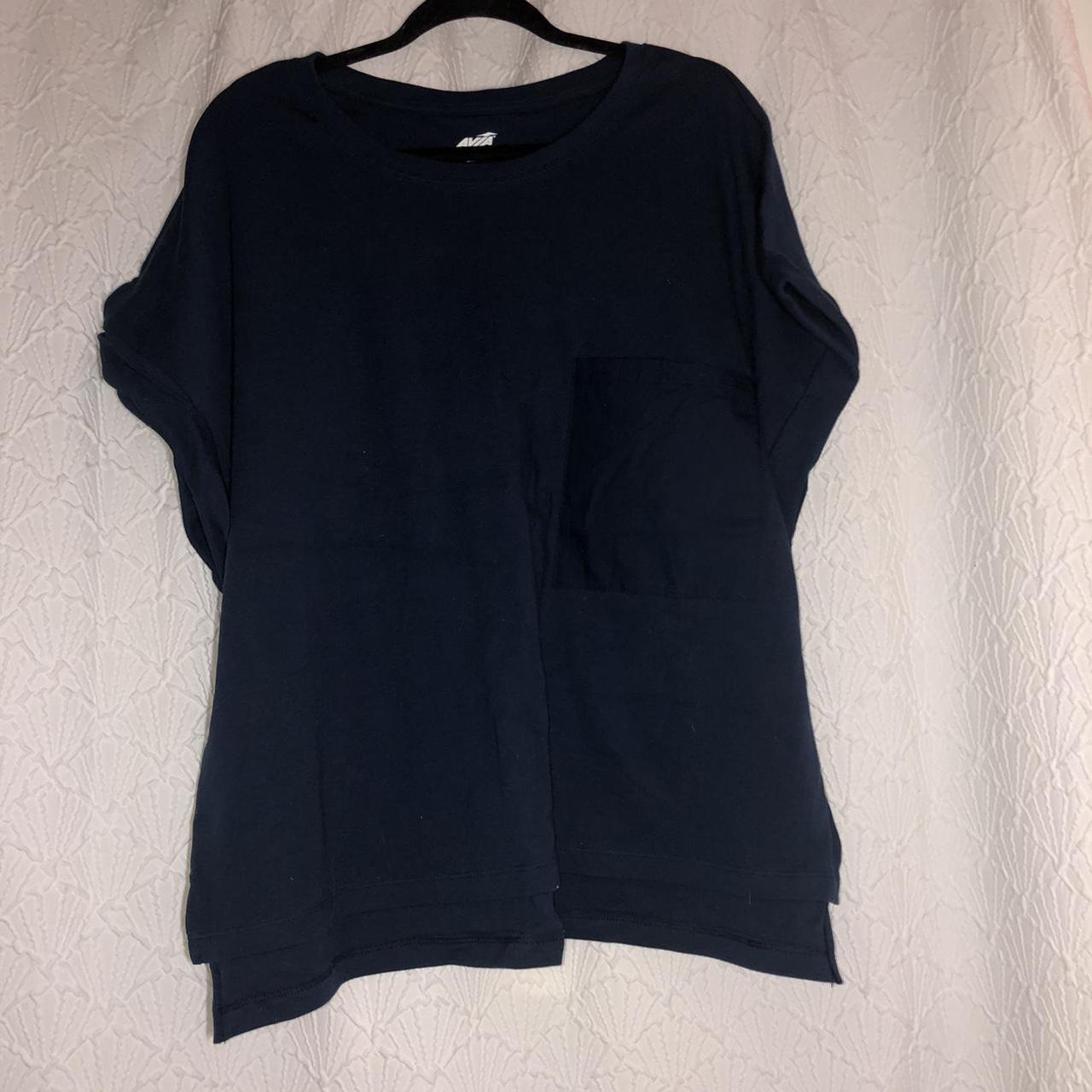 Walmart Women's Navy Shirt | Depop