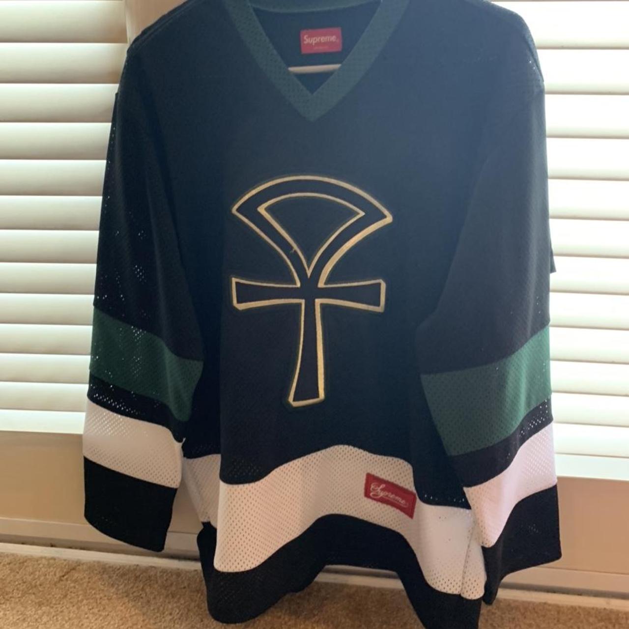 Supreme Hockey Jersey Large Worn twice Great... - Depop