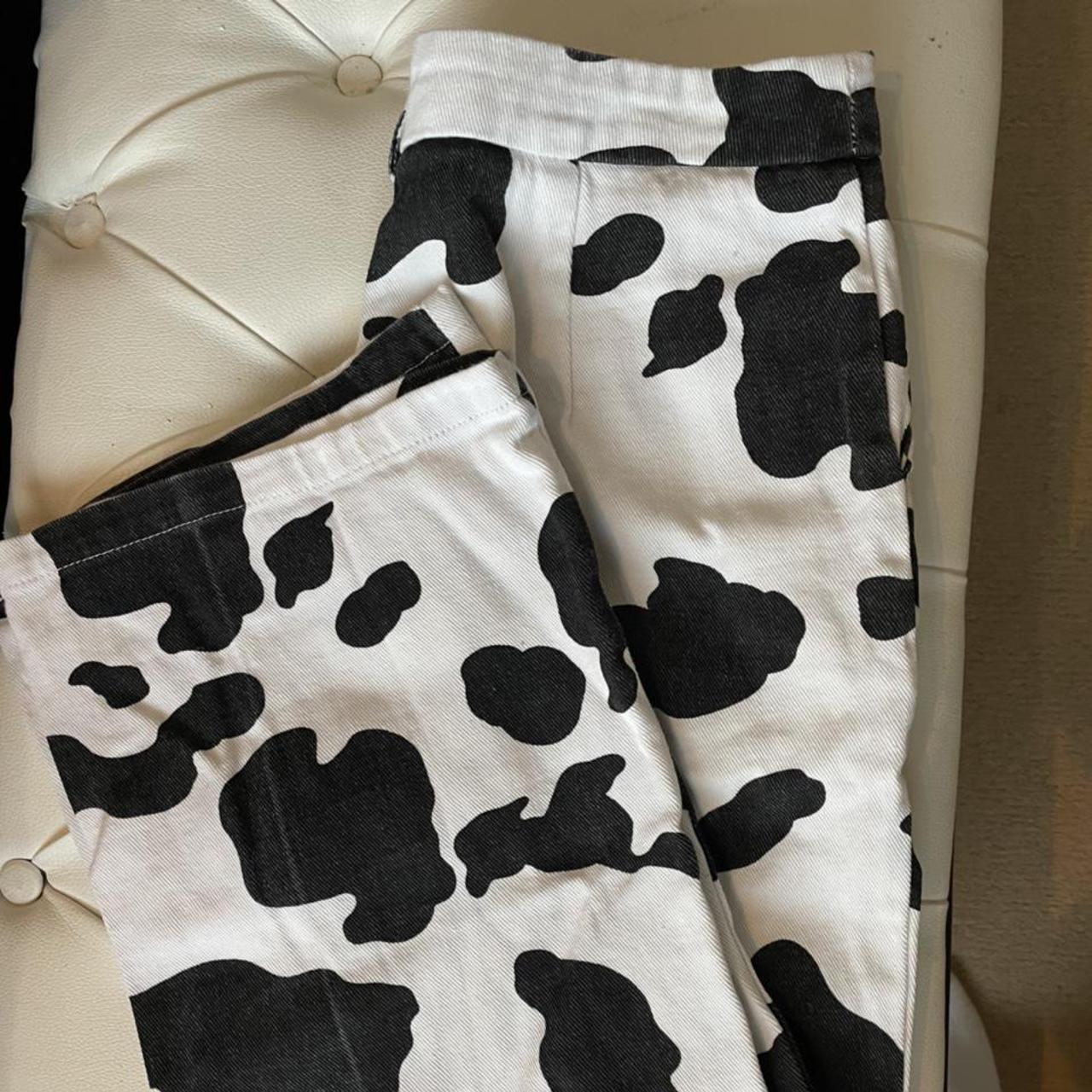 cow print jeans shein