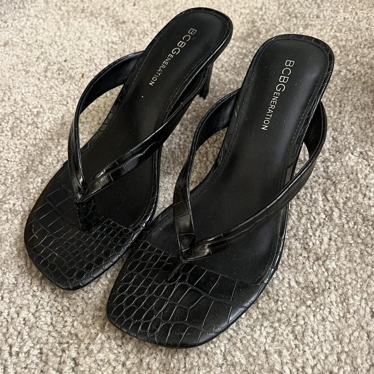 BCBGeneration Women's Black Sandals | Depop