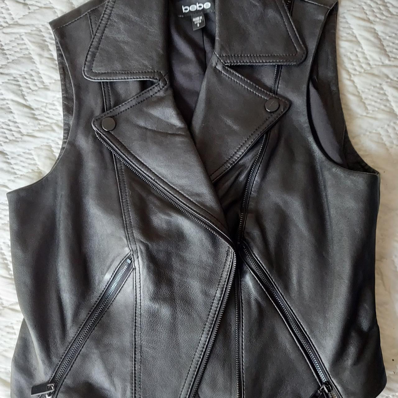 Bebe best sale leather vest