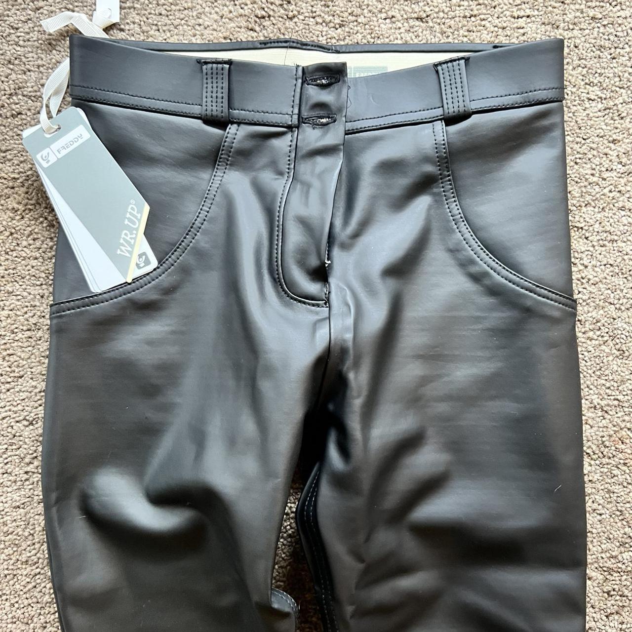 Freddy pu leather pants, 7/8 Mids Repop as sadly... - Depop