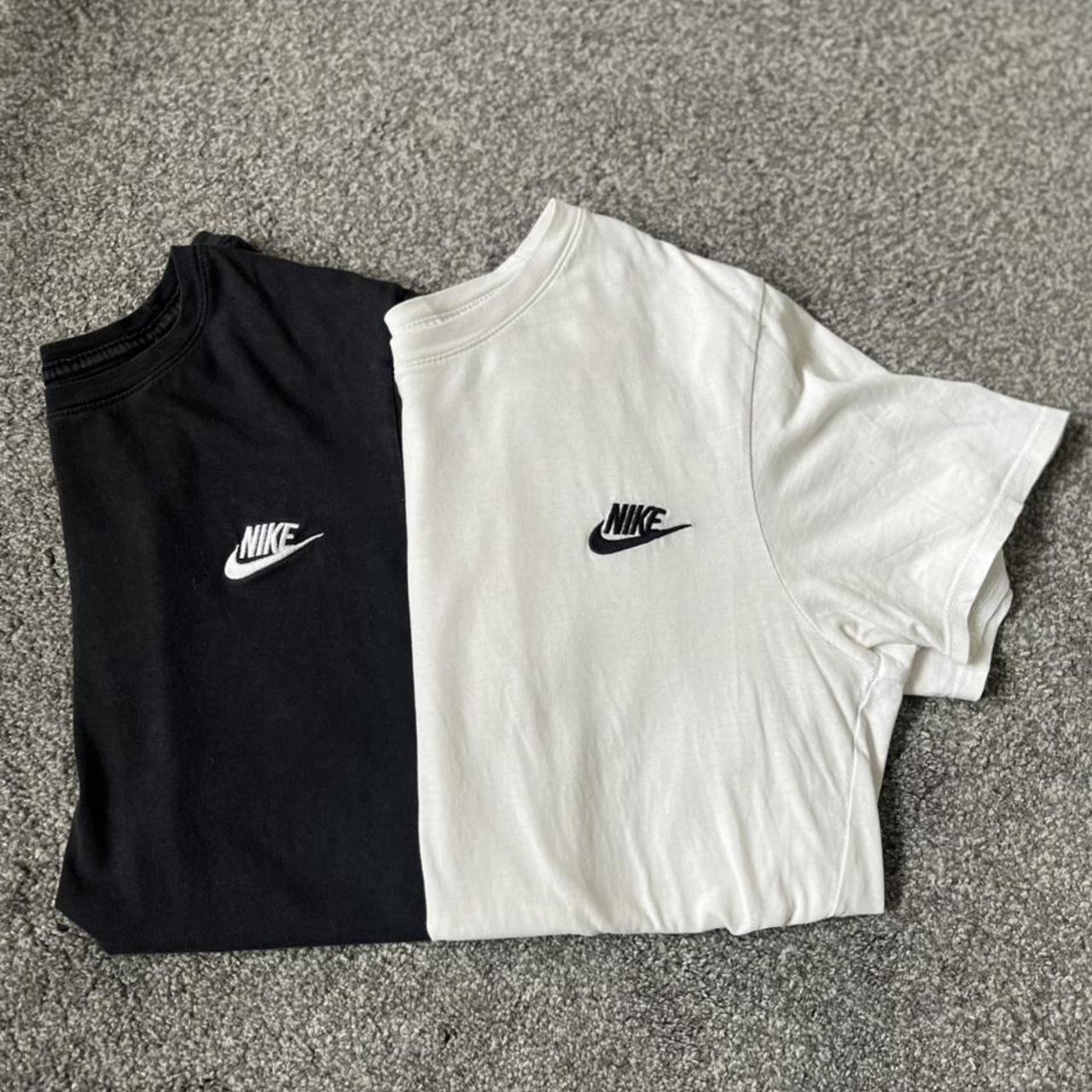 Black and White Nike T-Shirts in size small. £12 for... - Depop