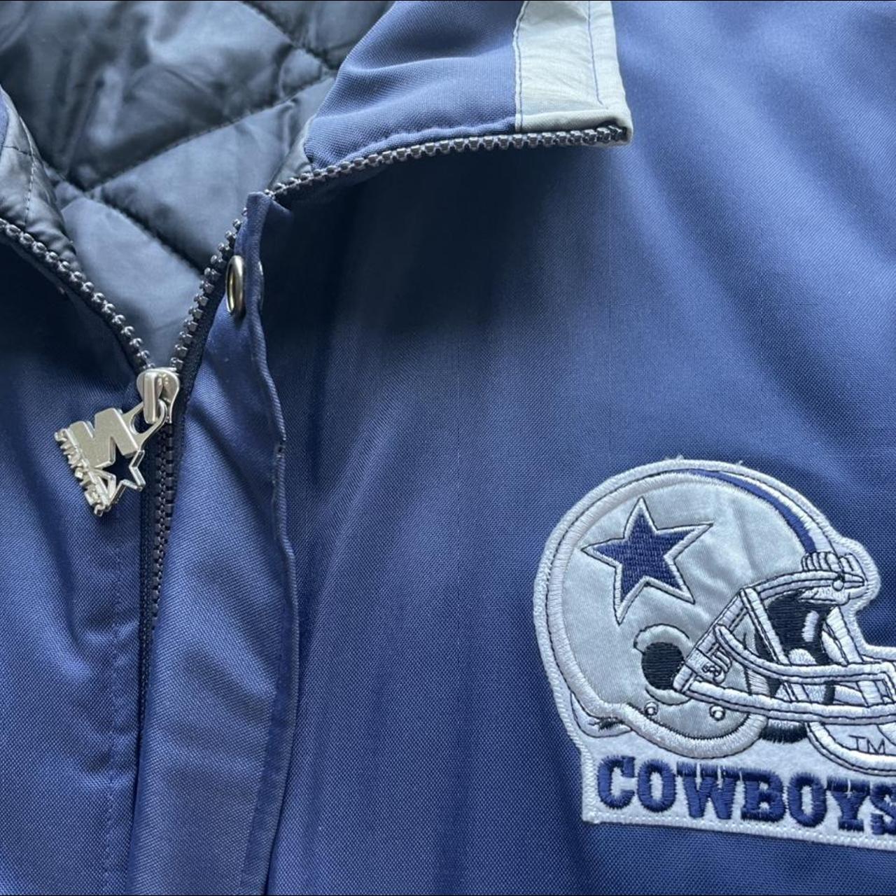 90s Cowboys starter windbreaker! - flaw shown in - Depop