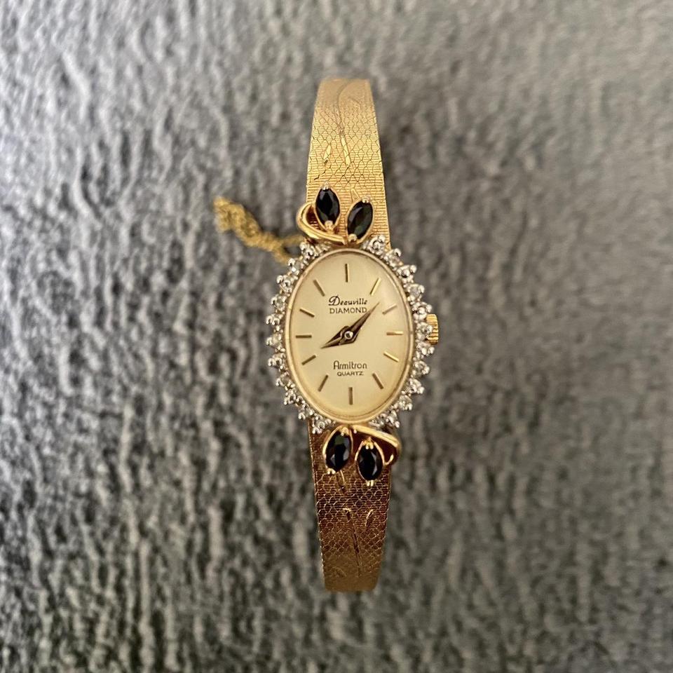 deauville diamond armitron quartz watch Depop