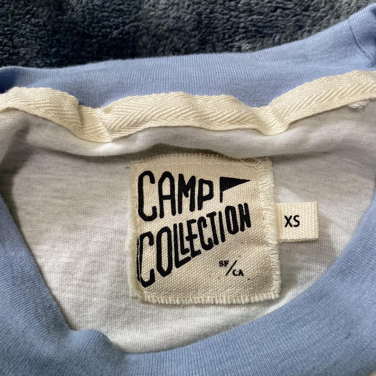 Camp Collection Women's White and Blue T-shirt (3)