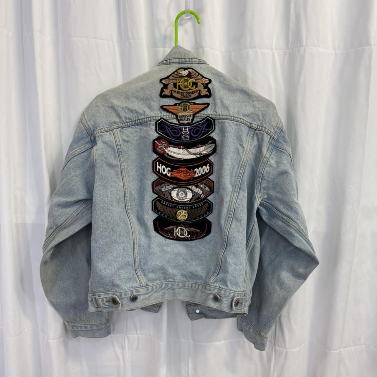 SUPER SICK Harley and Piglet Jean Jacket. 9 total... - Depop