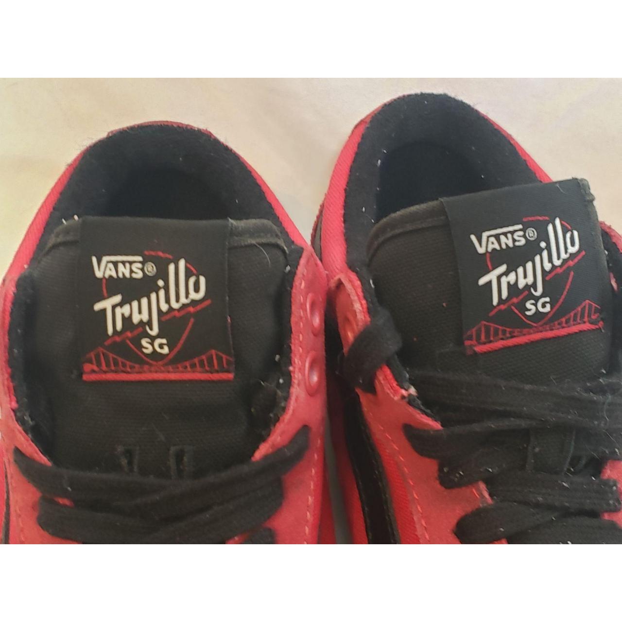 Vans Trujillo Sg Ultra Cush Red Black Old Skool Low... - Depop