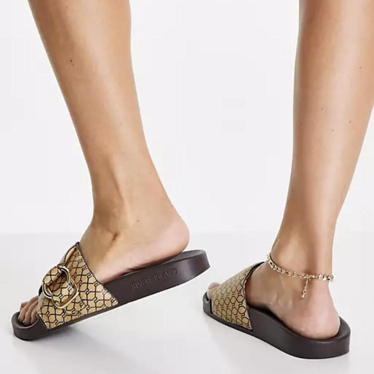 Rose gold clearance sliders river island