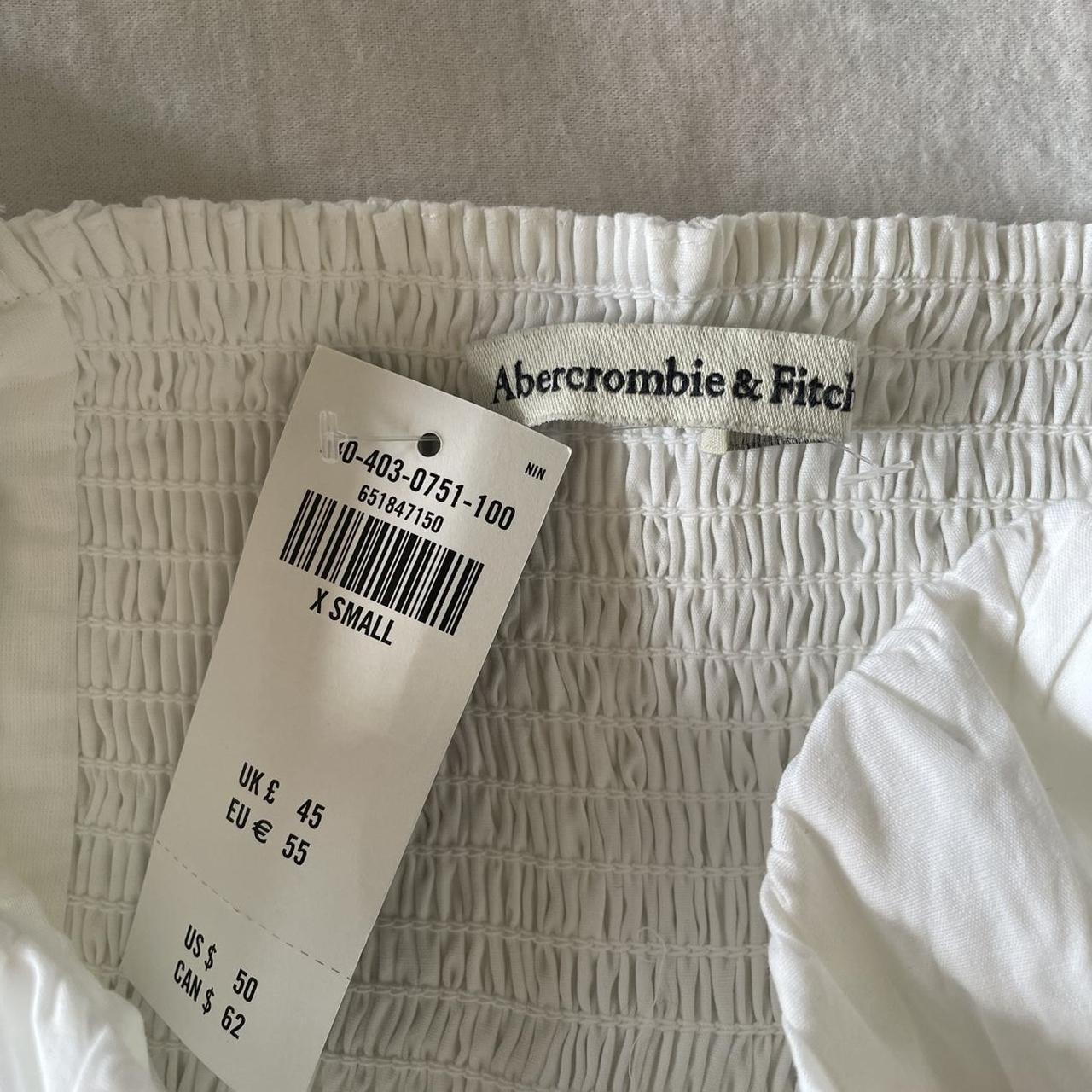 Brand new with tags Abercrombie and fitch white top... - Depop