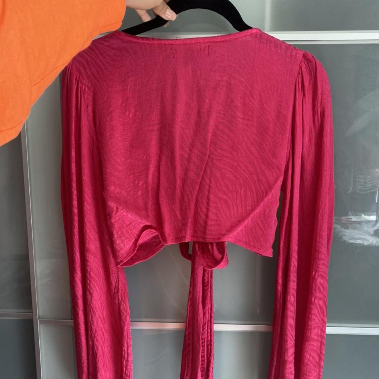 MOTEL ROCKS pink zebra top 💐 SIZE XS no refunds or... Depop