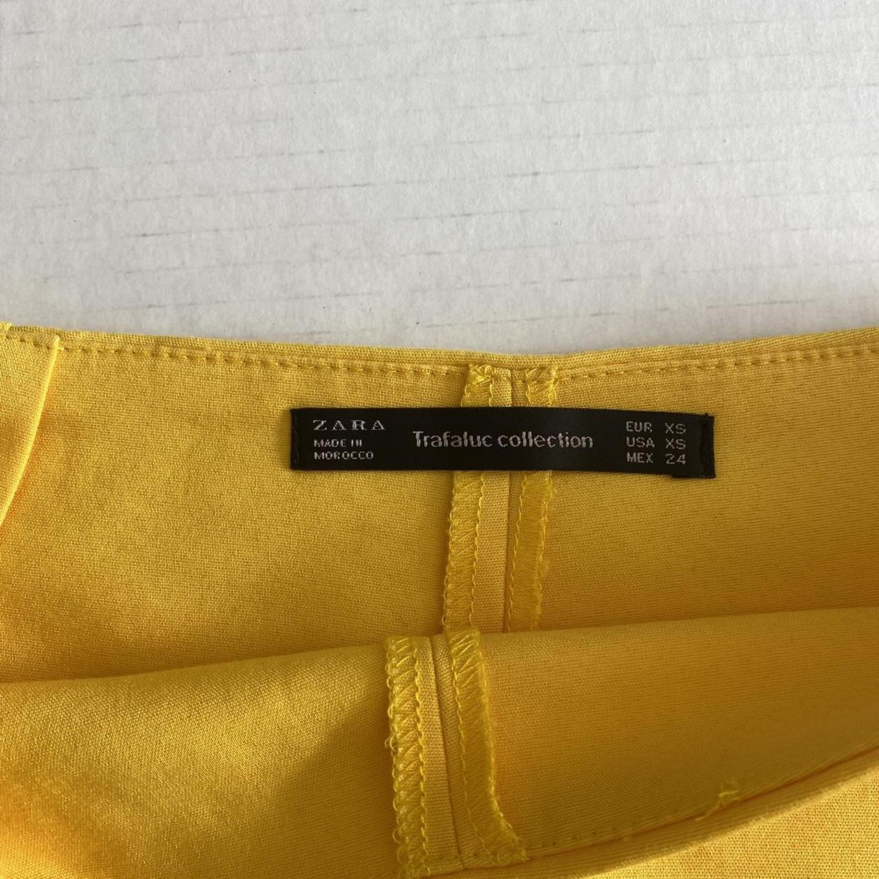 Zara Women's Yellow Skirt | Depop