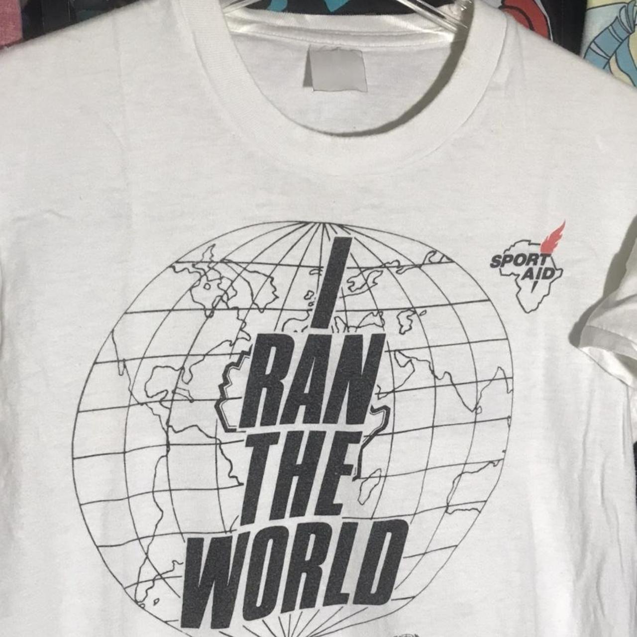 I ran the world 1986 hot sale t shirt