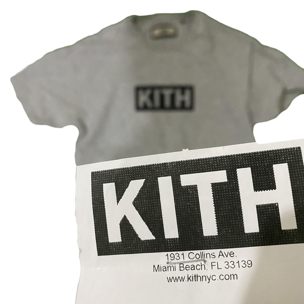 Kith heather grey classic box logo tee - XS 9/10 | Depop