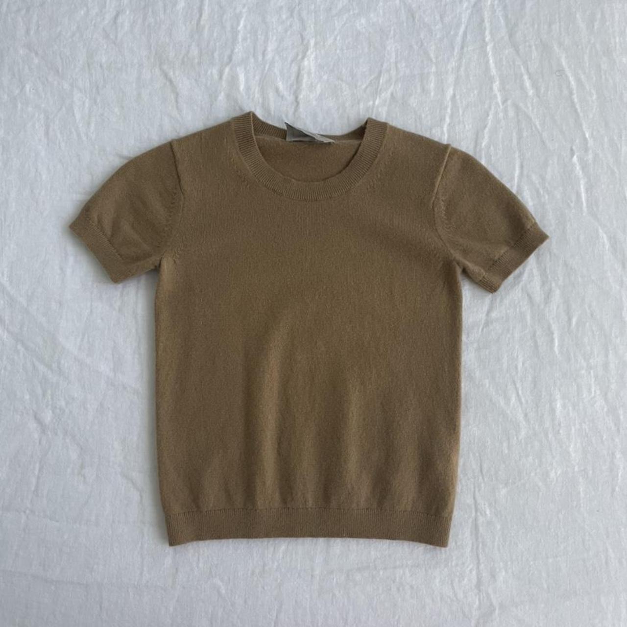 Everlane cashmere sweater tee in beige /... - Depop