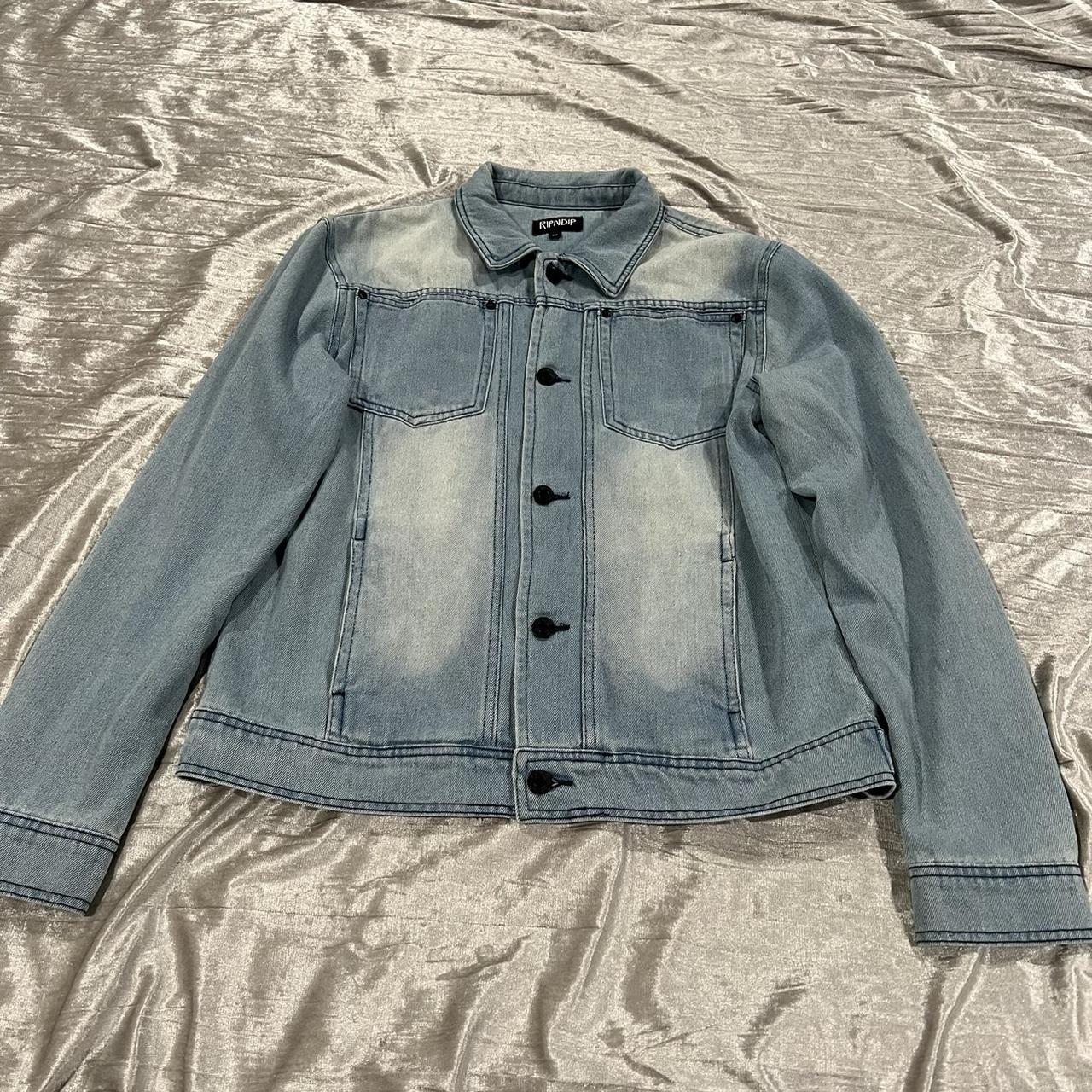 Rip N Dip Denim Jacket Pre Owned 9/10 Size Medium... - Depop