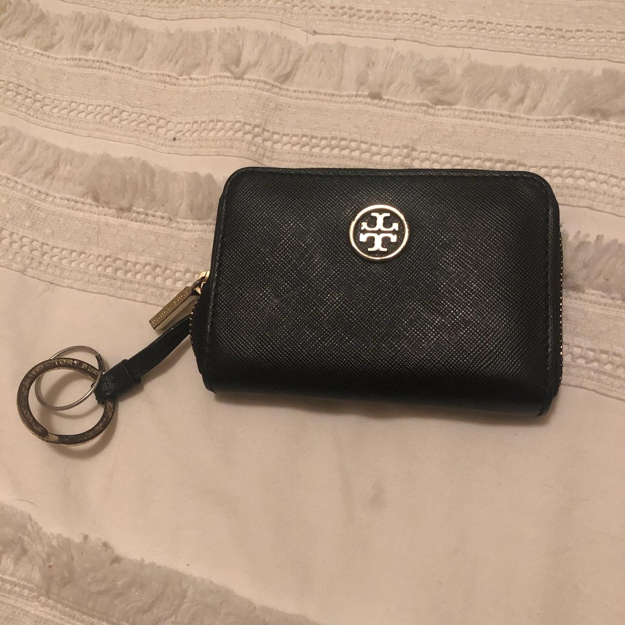 black tory burch card case key ring perfect... Depop
