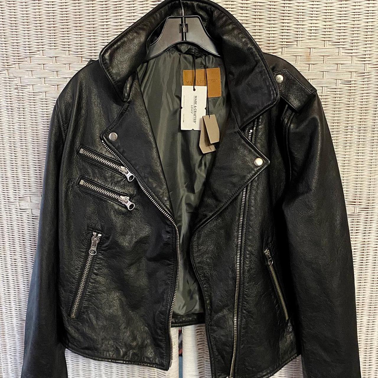 Levis made and crafted cheap leather jacket