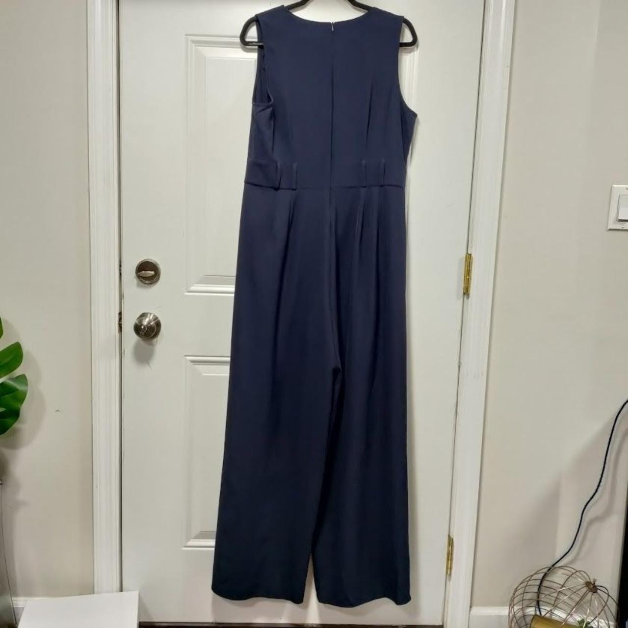 Emma Michele Navy Wide Leg Jumpsuit Size Size