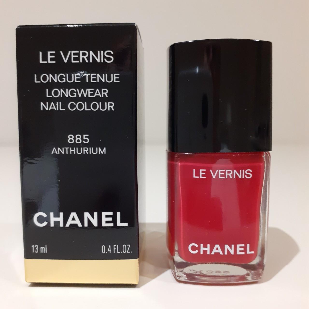 Chanel Le Vernis nail colour 155 Rouge Noir Brand... - Depop