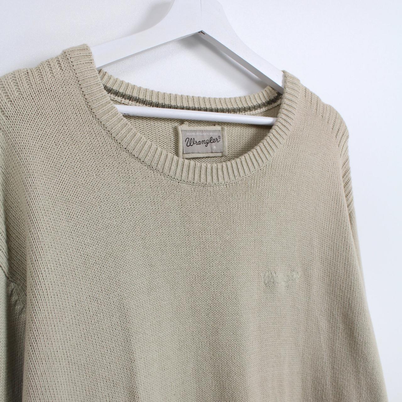 Wrangler Knit Sweater Beige Size: Size on... - Depop