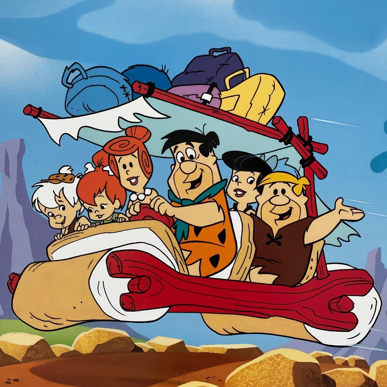 Vintage 1993 The Flintstones Yabba Dabba-Doo Art... - Depop