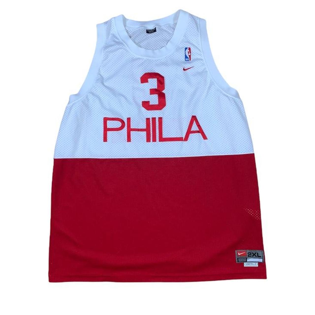 Vintage Nike Philadelphia Sixers Allen Iverson Jersey. Stitched.