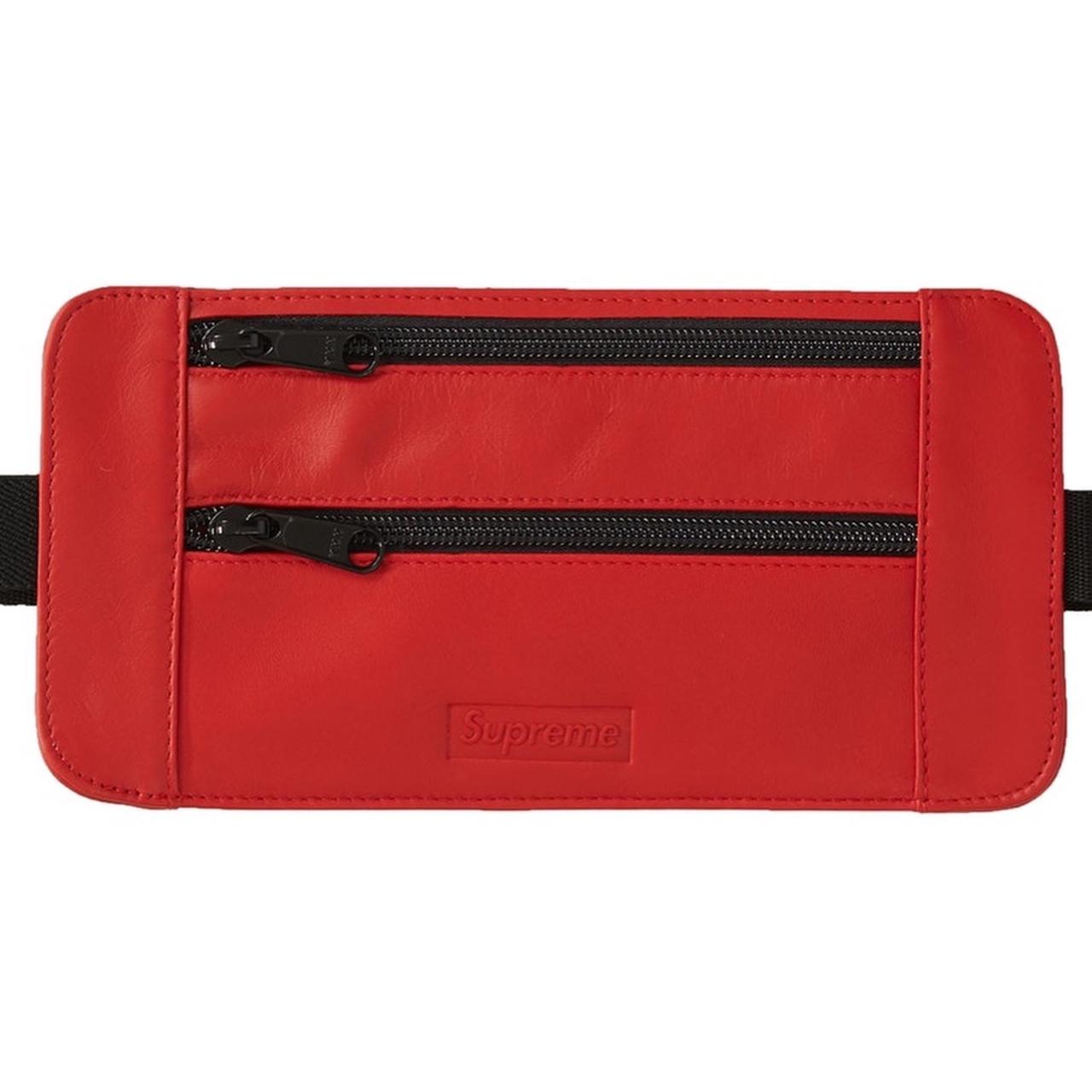 Supreme SS19 Leather Red Waist/Shoulder Pouch Bag