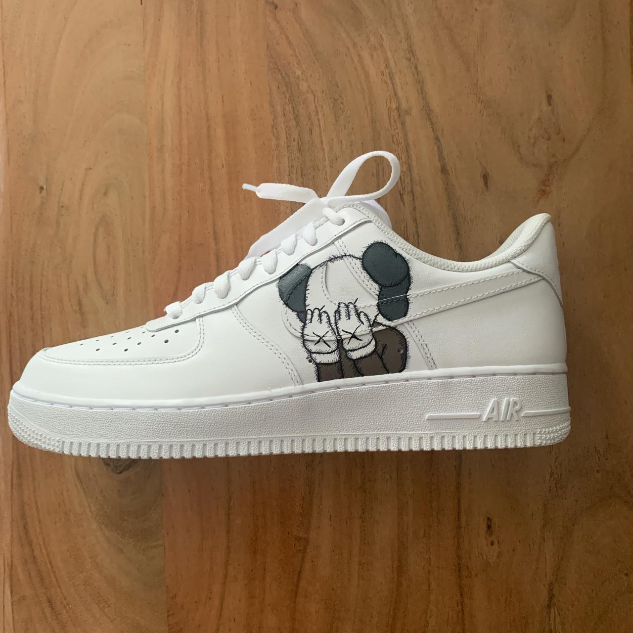 Custom hand painted KAWS ELMO X NIKE AIR FORCE Depop