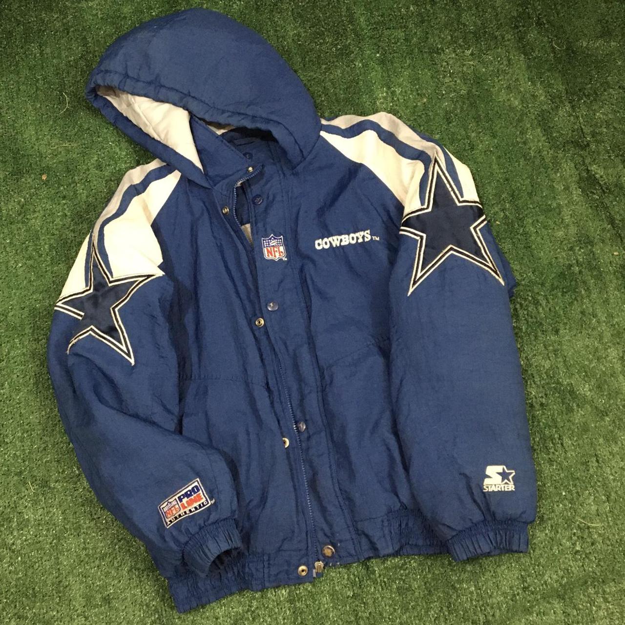 90s Cowboys Puffer Jacket⭐️🏈 -Staining throughout... - Depop