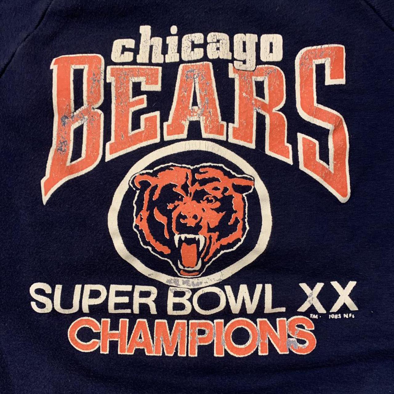 Vintage 1985 Chicago Bears Logo 7 Crewneck Made In Depop   P0 