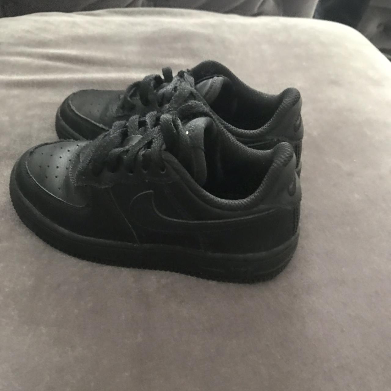 Nike Air Force One Boys Black Size 10 5 Kids 9 10 Depop nike-air-force-one-boys-black-size-10-5-kids-9-10-depop