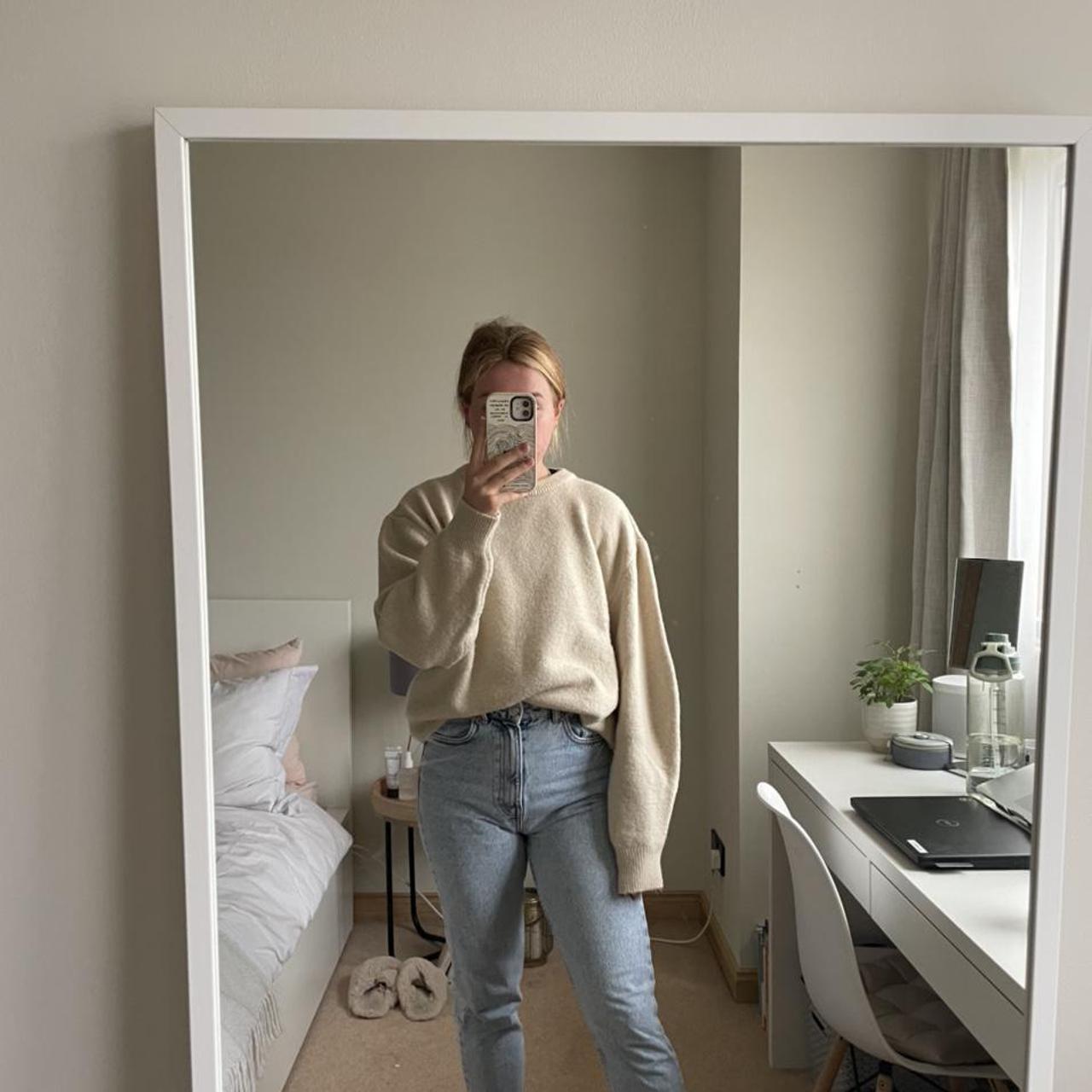 zara jumper cream