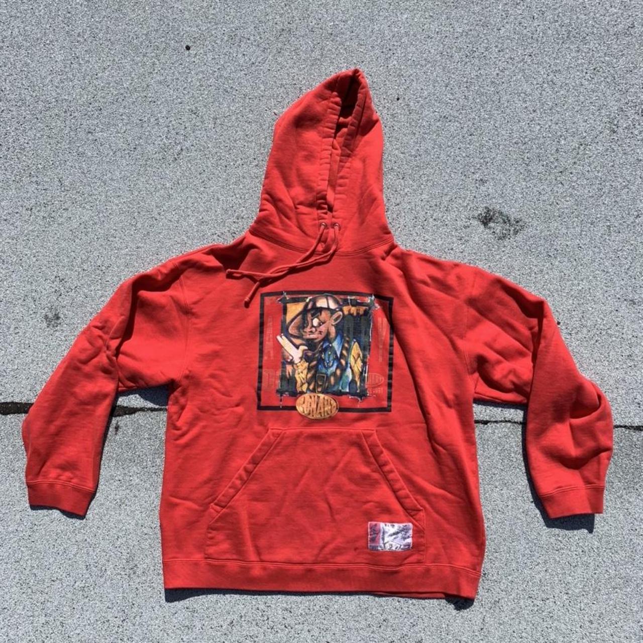 vintage 90s conart hoodie, same brand biggie wore. | Depop