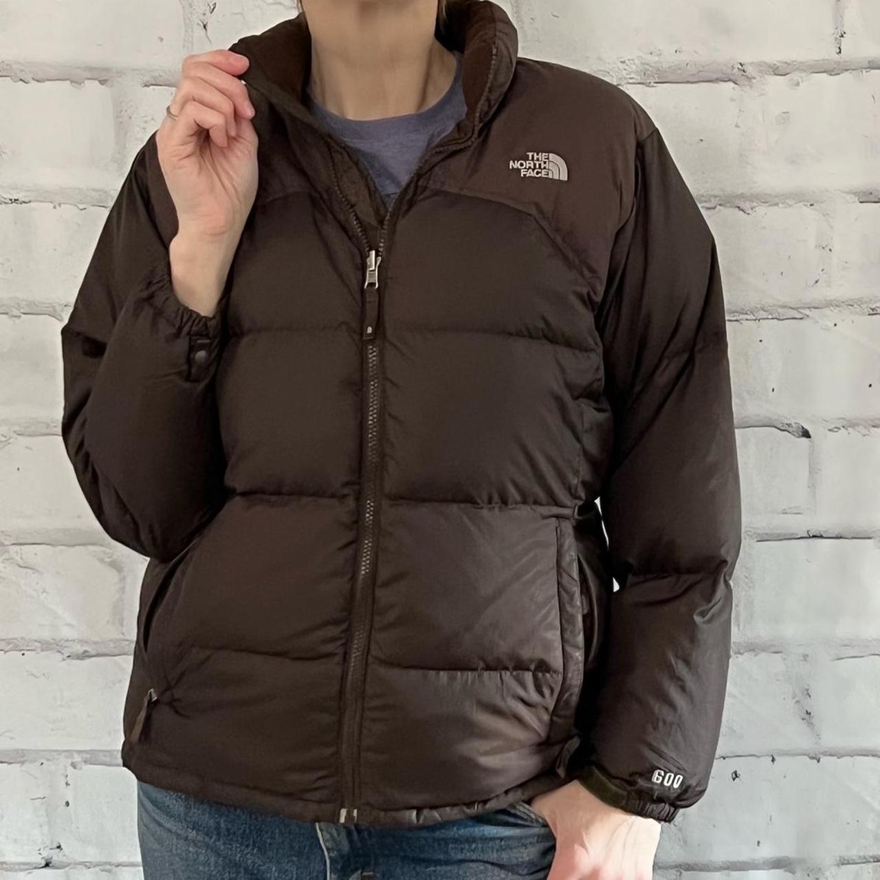 the north face brown 700 down filled nuptse puffer jacket