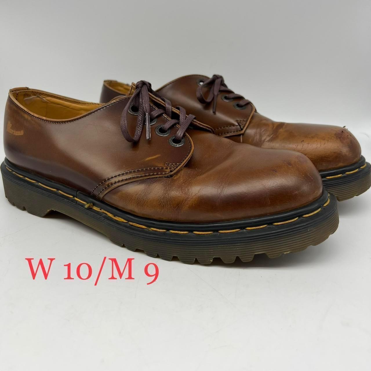 brown doc martens low